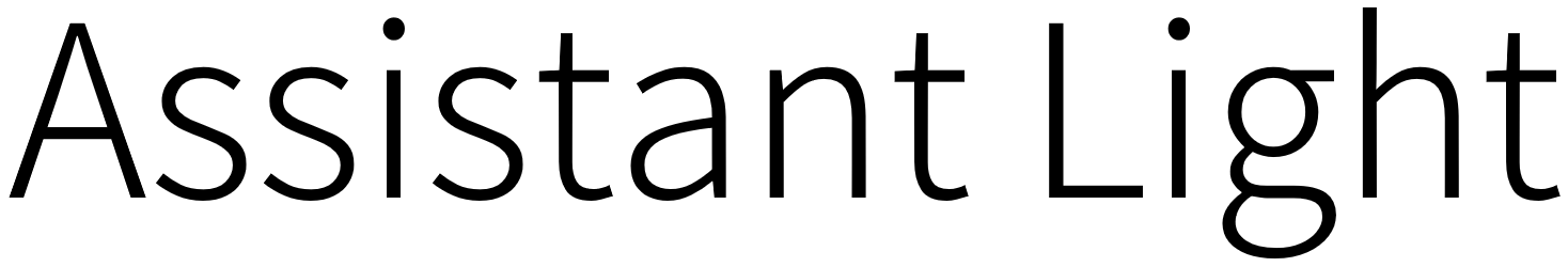 Assistant Light Font