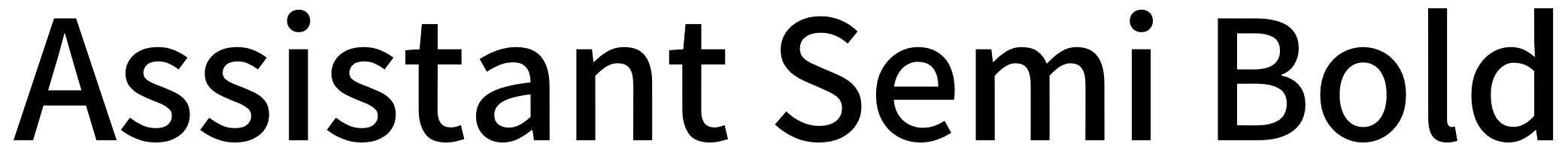 Assistant Semi Bold Font