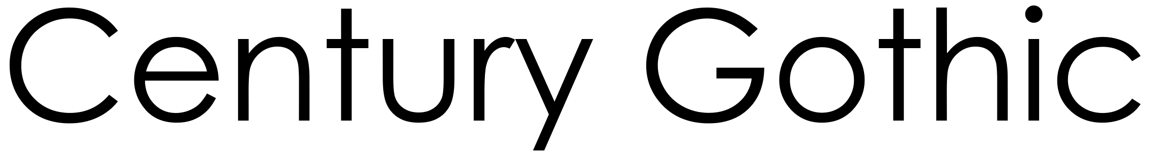 Century Gothic Font